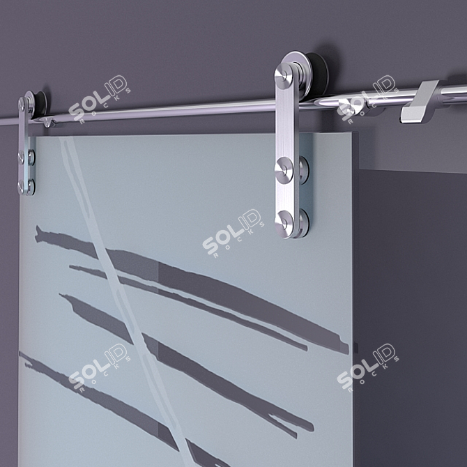 Sleek Casali Craffio Sliding Door 3D model image 2