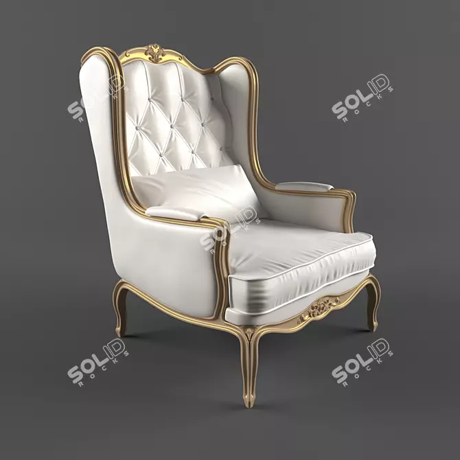 Luxury Armchair: Essepi Poltrone 3D model image 1
