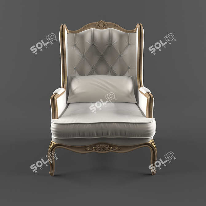 Luxury Armchair: Essepi Poltrone 3D model image 2