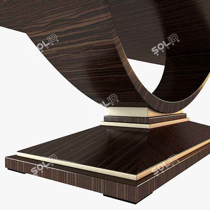 Decodieci Colombo Stile: Elegant 310x140cm Dining Table 3D model image 2