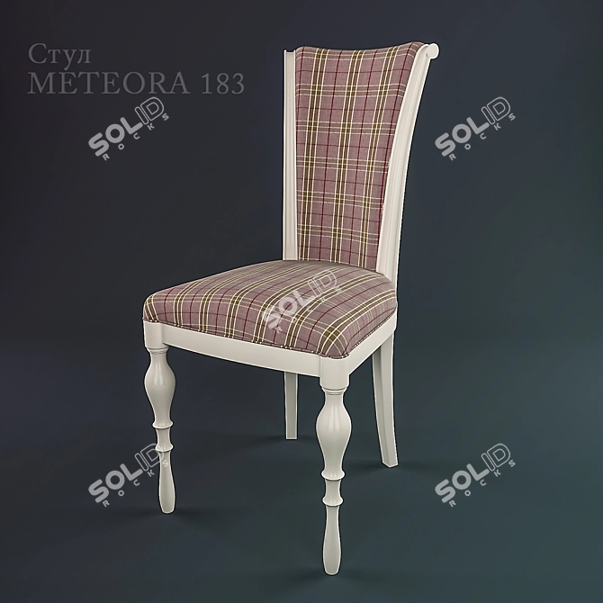 Elegant METEORA Chair 3D model image 1