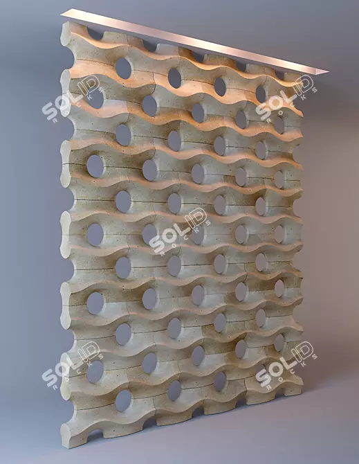 Ducale Stone Walls: Magnificent Decorative Partitions 3D model image 1