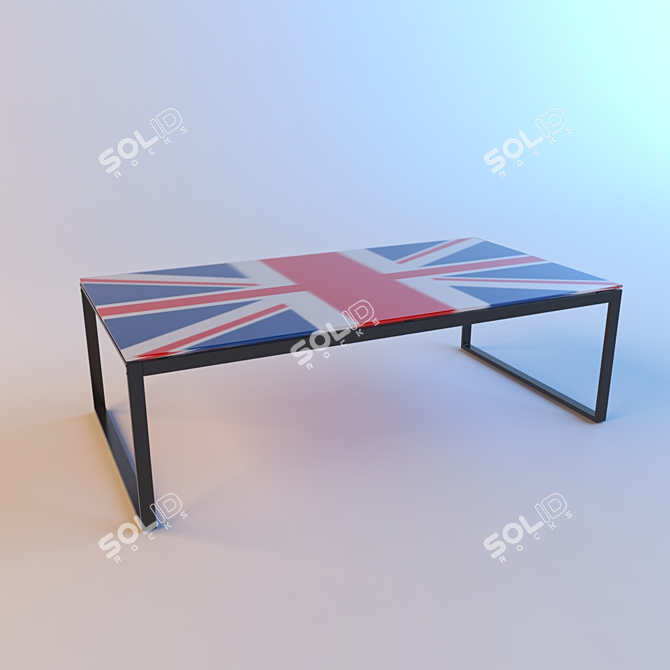 Modern Union Coffee Table 3D model image 1