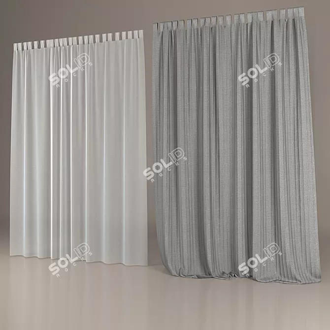 Window Magic: Curtains & Blinds 3D model image 1
