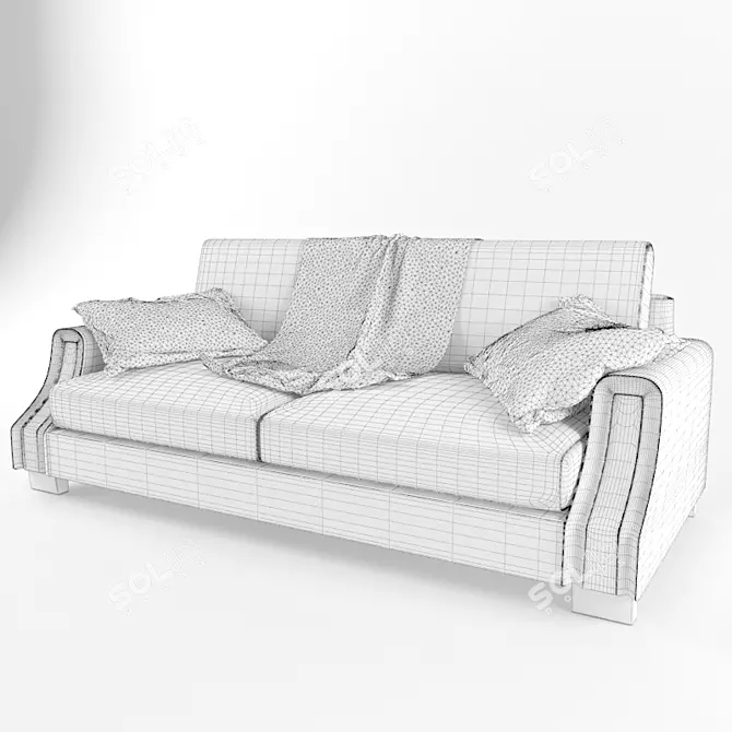 Luxury XL IFAB Borghese Sofa 3D model image 2