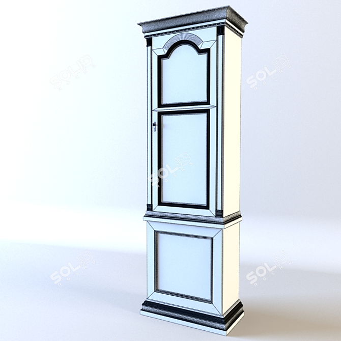 Elegant Floor Timepiece 3D model image 2