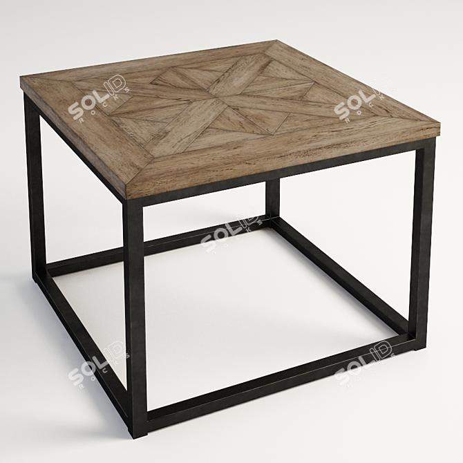 Burton Side Table: Elegant and Functional 3D model image 1