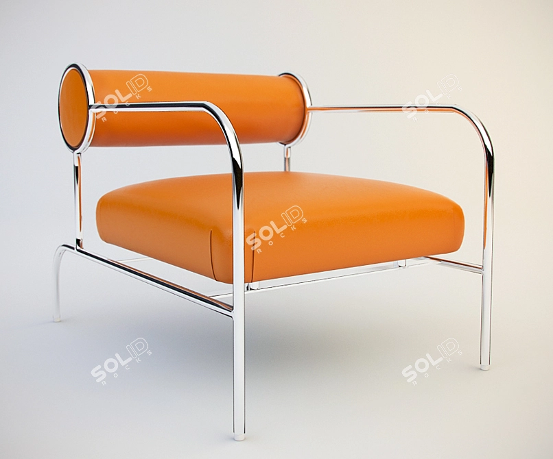 Elegant Cappellini Sofa: Stylish Arms 3D model image 1