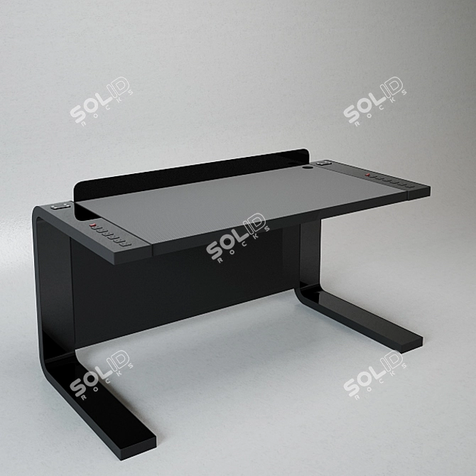 DJ-Pro Table by dj-booth | Sleek and Functional 3D model image 2