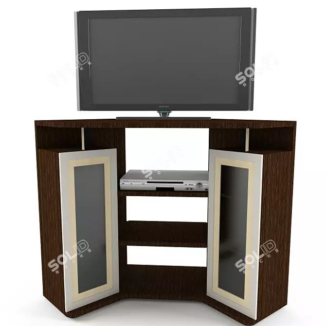 Modern Stand with Custom Design 3D model image 1