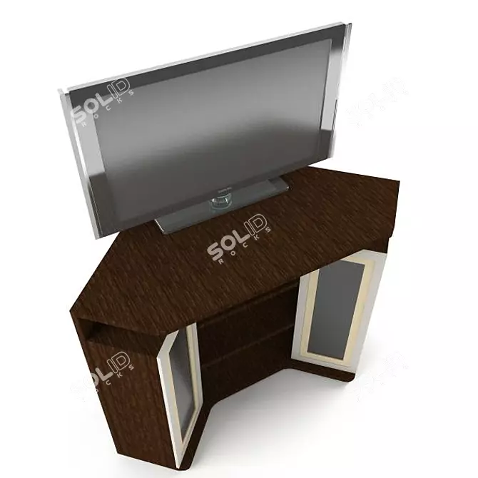 Modern Stand with Custom Design 3D model image 2