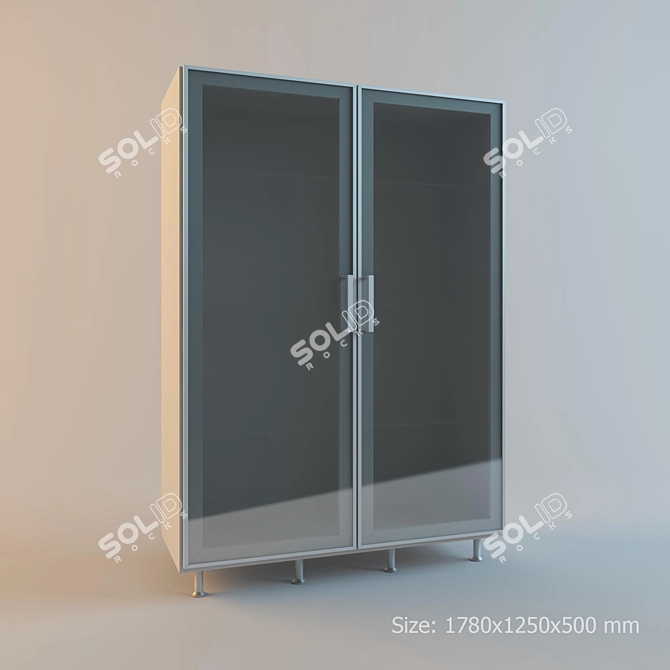 Modern Kitchen Cabinet - Spacious & Stylish 3D model image 1