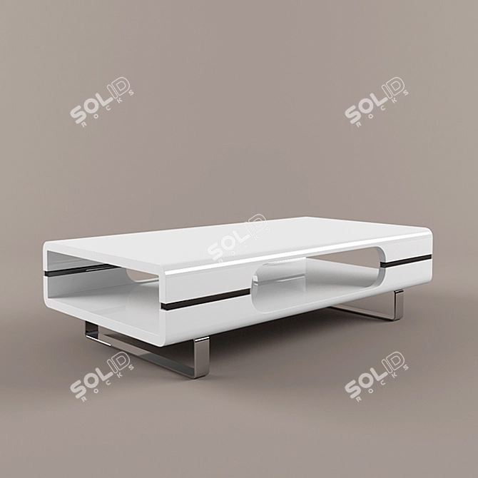 Sleek Spazio Coffee Table 3D model image 1