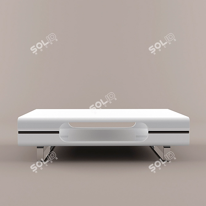 Sleek Spazio Coffee Table 3D model image 2