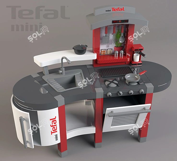 Mini Tefal Kids' Kitchen 3D model image 1