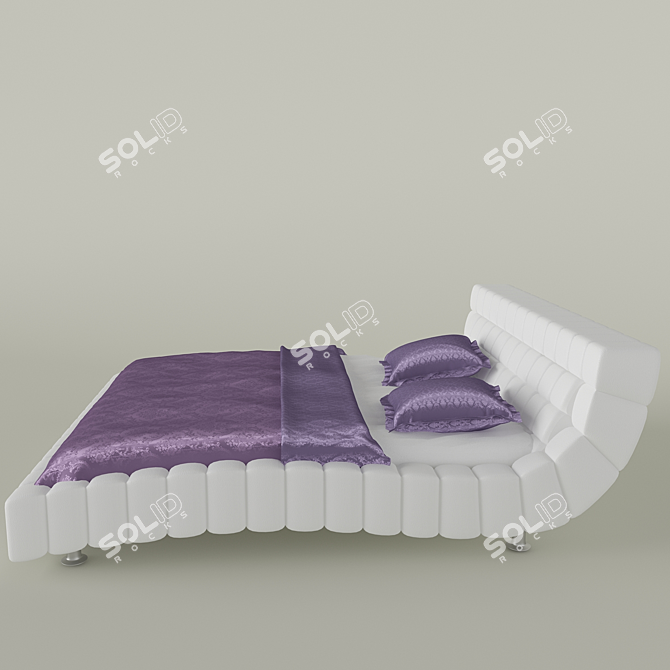 Hoff Brooklyn Bed - Sleek and Spacious 3D model image 2
