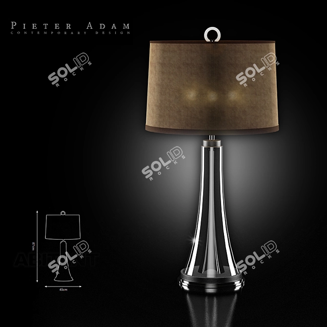 Pieter Adam Rosedale Table Lamp 3D model image 1