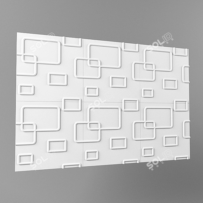 Bamboo 3D Panel: Modern Elegance for Any Space 3D model image 1