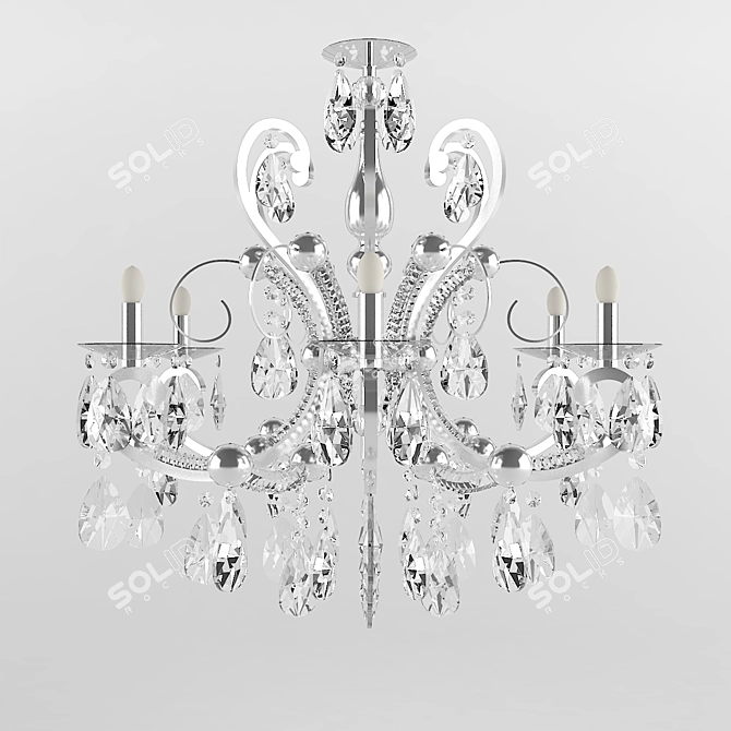 Sleek Pendant Light: Modern Elegance 3D model image 1