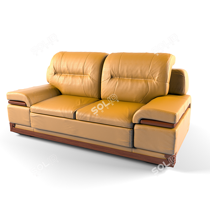 Italian Leather Sofa "Corsica 3D model image 1