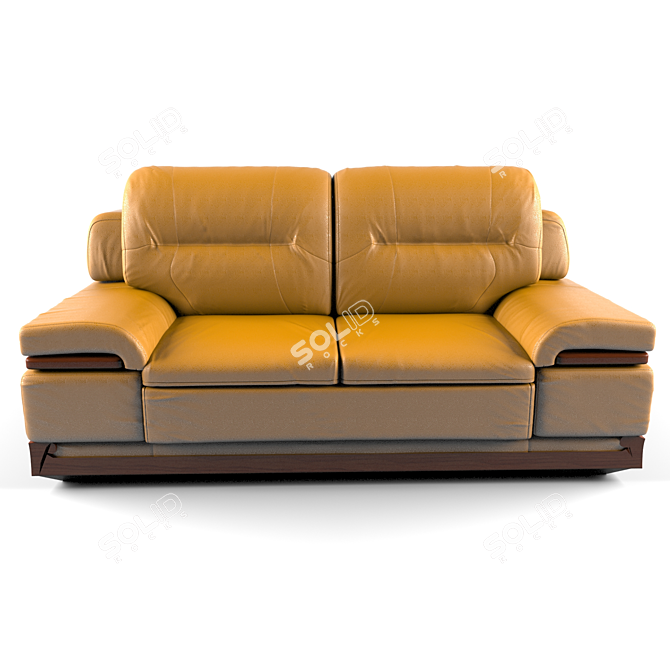 Italian Leather Sofa "Corsica 3D model image 2