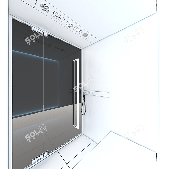 SweetSpa 170x150: Mini Spa with Shower, Hammam, Aromatherapy 3D model image 3