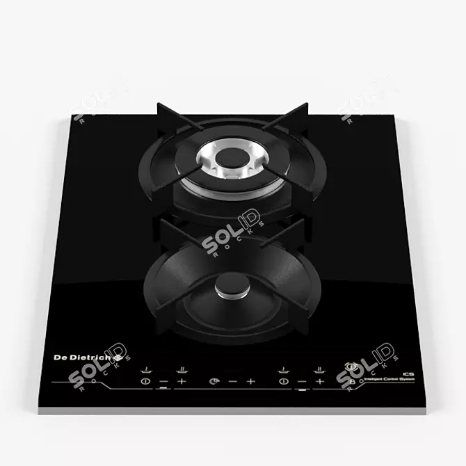 Sleek Gas Hob: De Dietrich 3D model image 2