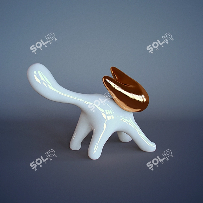 Lunar Feline 3D model image 1