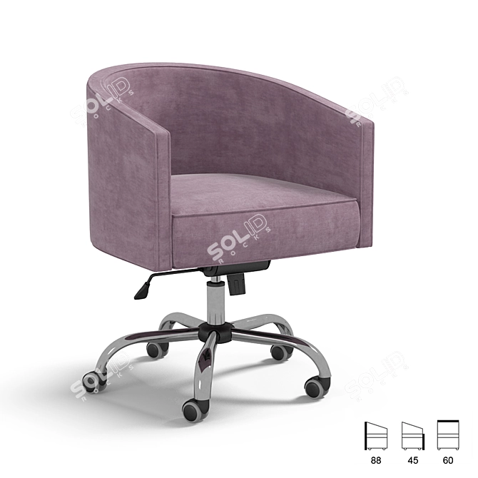 ErgoSoft Office Chair 3D model image 1