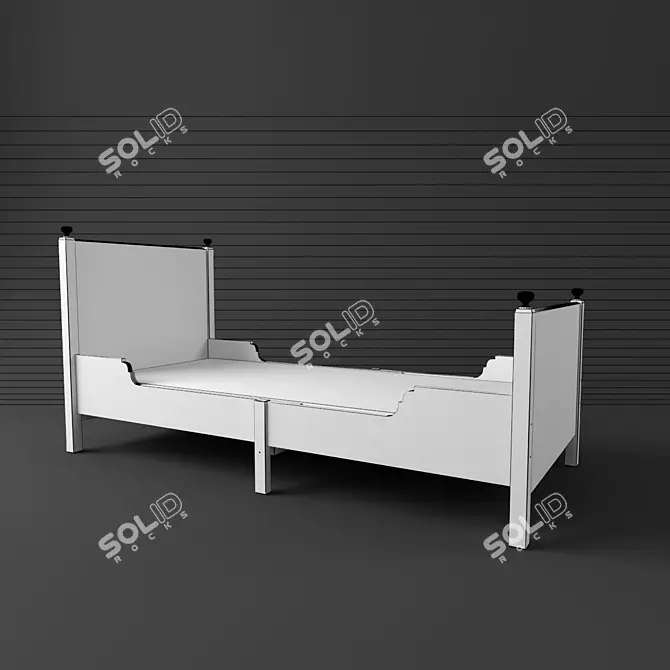 Versatile Sliding Bed 3D model image 3