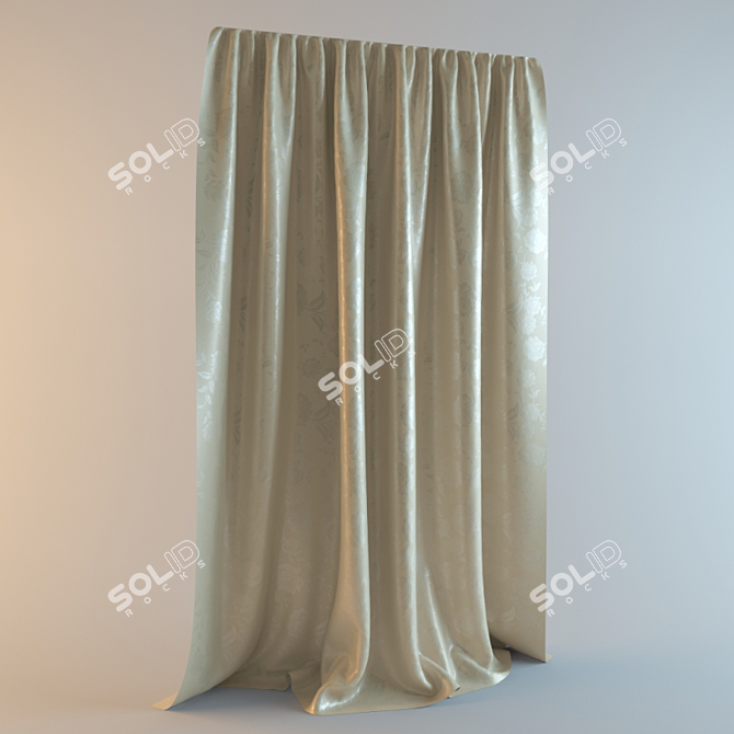 Straight Curtain

If translation is needed:
Straight Curtain (Прямая Штора) 3D model image 1