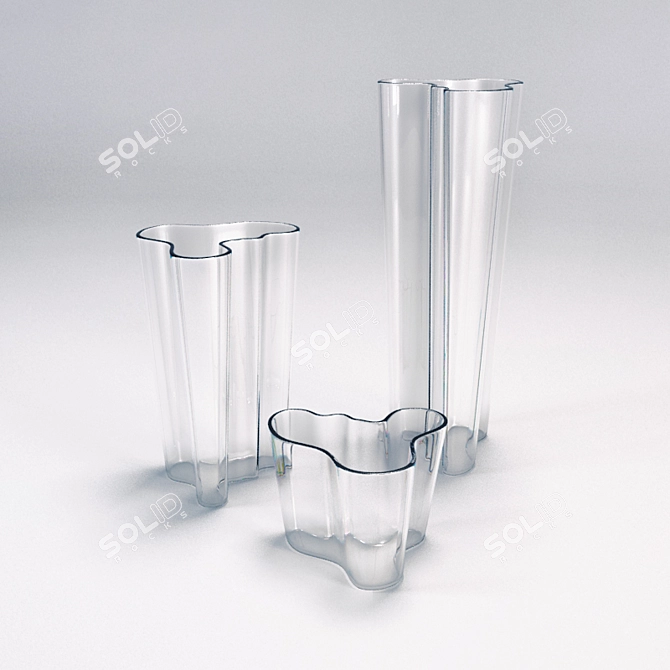 Alvar Alto Modern Vase 3D model image 1