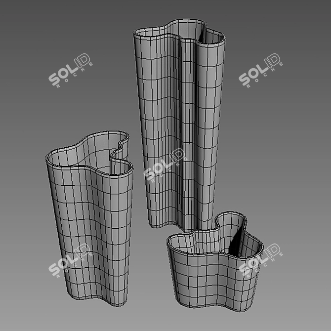 Alvar Alto Modern Vase 3D model image 2