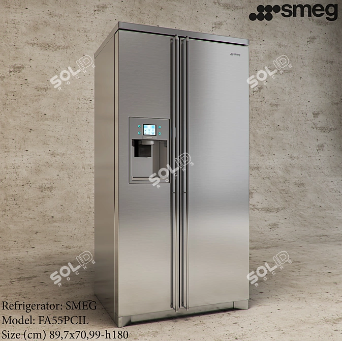 Sleek and Spacious: SMEG FA55PCIL 3D model image 1