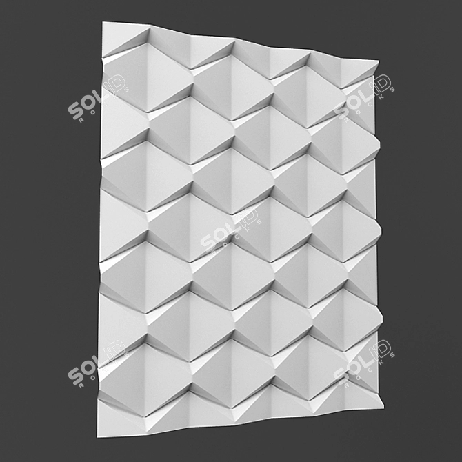 Title: 3D Reinvented Wall Panels 3D model image 1
