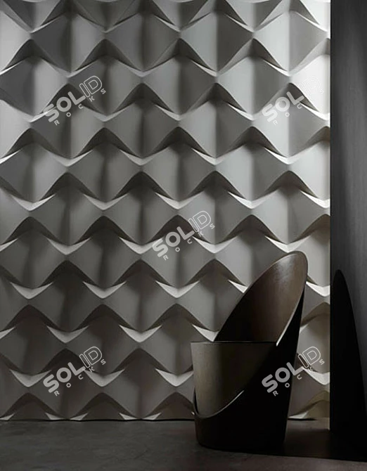 Title: 3D Reinvented Wall Panels 3D model image 2