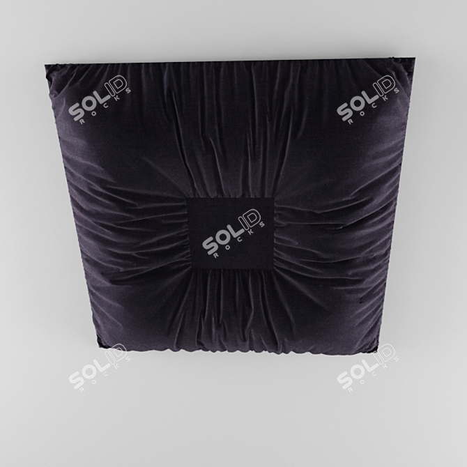 Elegant Drapery Panel 3D model image 1