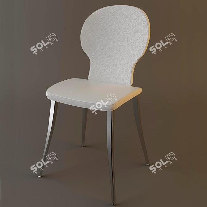 Elegant Victor Chair by Bonaldo 3D model image 1