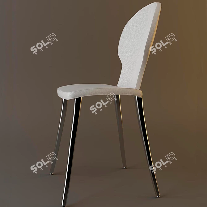 Elegant Victor Chair by Bonaldo 3D model image 2