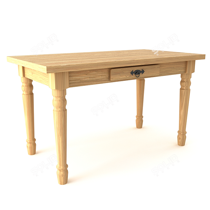 Belfan PT Extendable Dining Table 3D model image 1