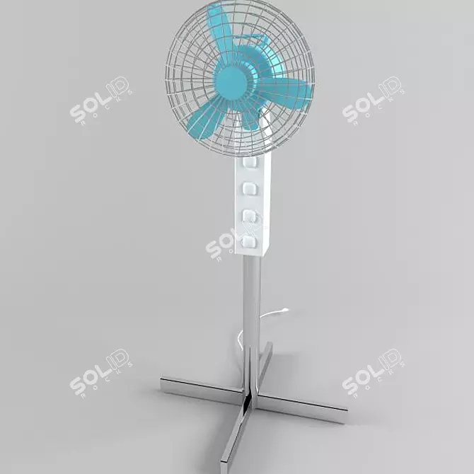Cool Breeze Fan 3D model image 1