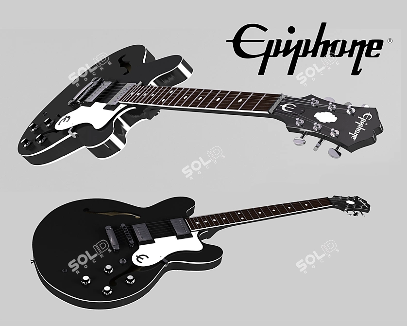 Legendary Style with Epiphone Dot 3D model image 1