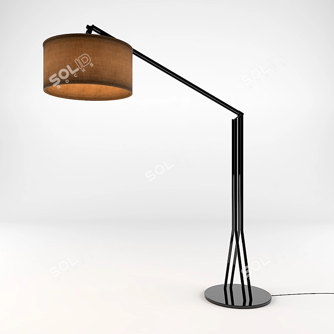 Contemporary Standing Lamp 3D model image 1