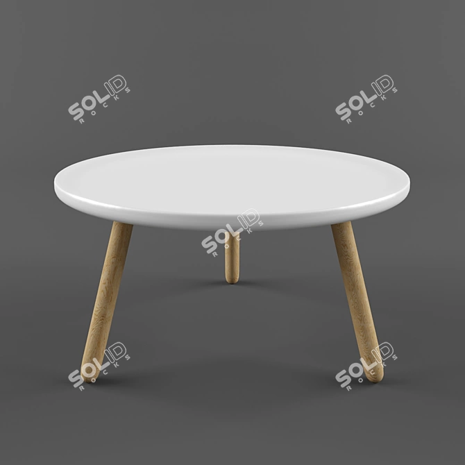 Modern Scandinavian Coffee Table 3D model image 1