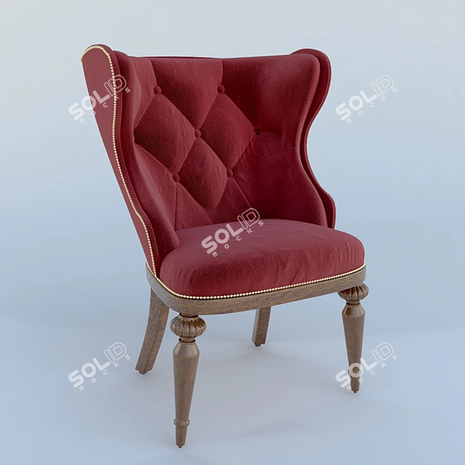 Gamecock Throne: The Ultimate Seating Experience 3D model image 1