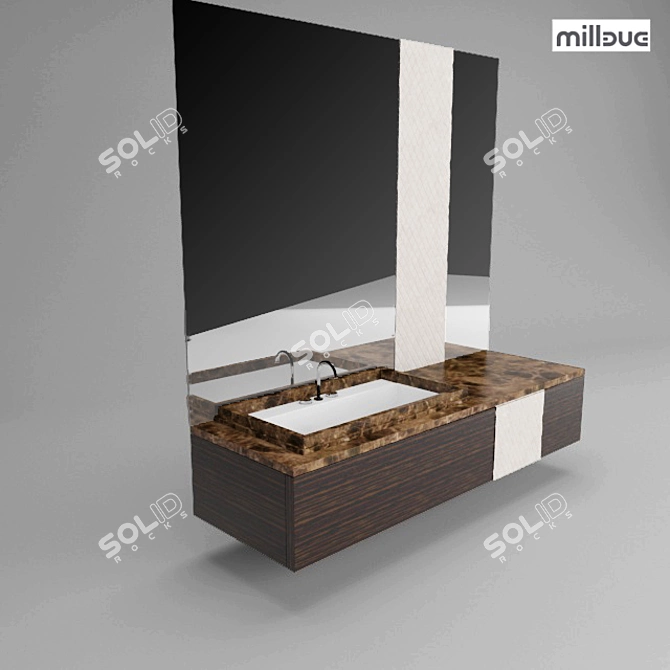 Four Seasons Milldue Vanity 3D model image 1