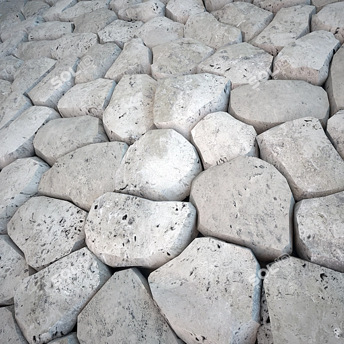 Artisan Masonry Stones 3D model image 2