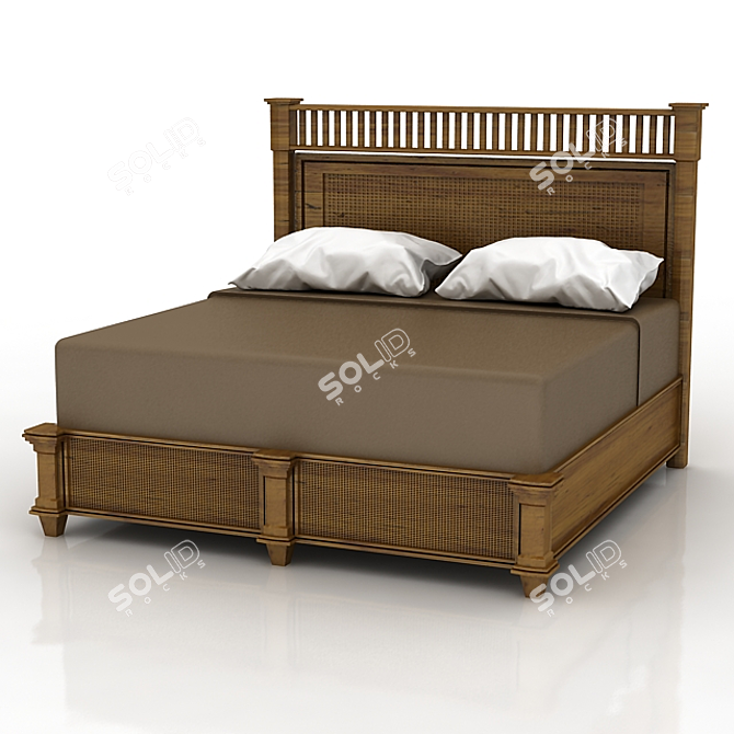 Archipelago Nevis King Bed 3D model image 1