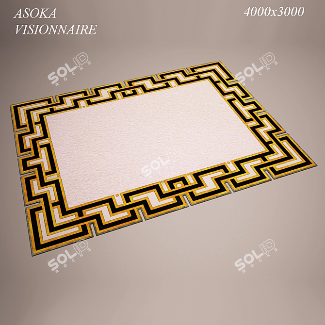 Asoka Visionnaire Carpet 3D model image 1