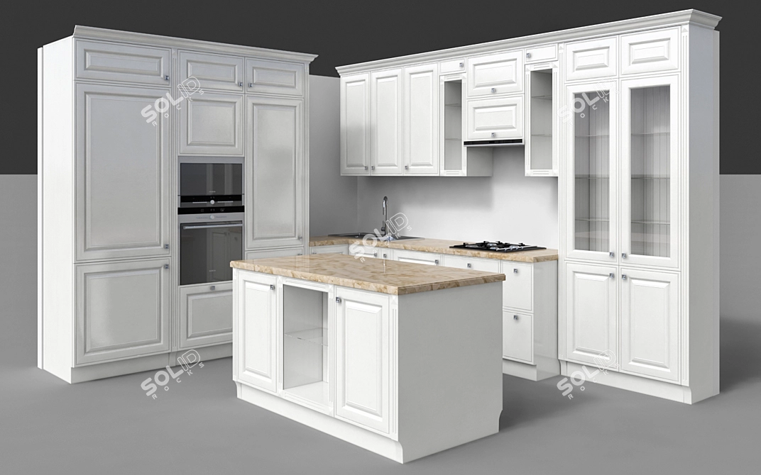 Modern Italian Kitchen: Giulia Novars 3D model image 1